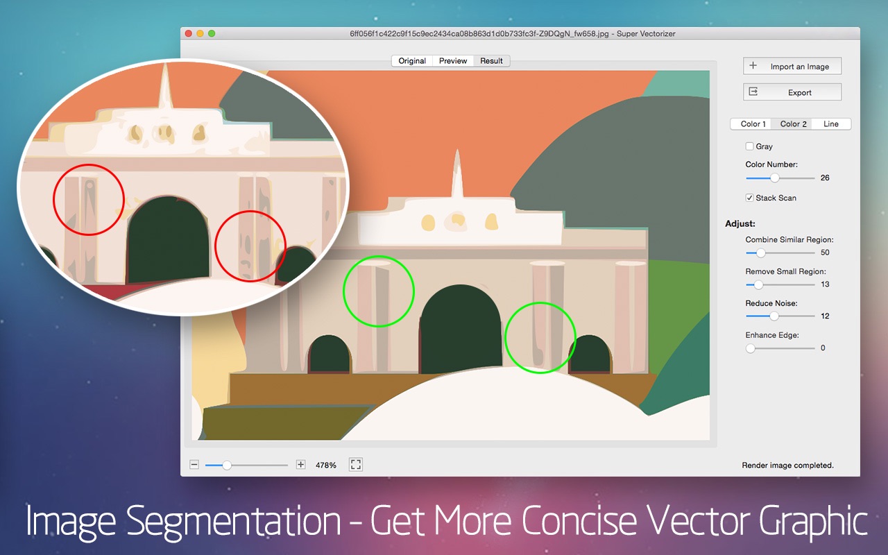 Screenshot do app Super Vectorizer 2 - Vector Trace Tool