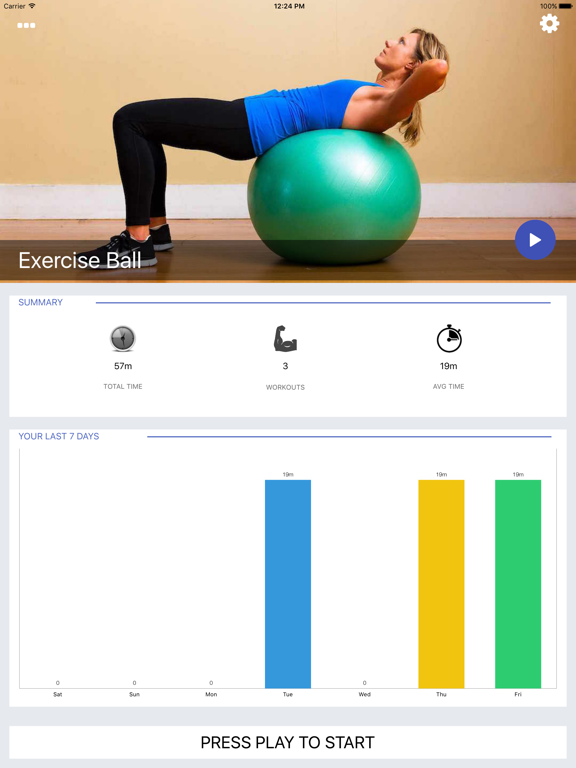 Screenshot #4 pour Exercise Ball Workout Challenge Free - Get fit