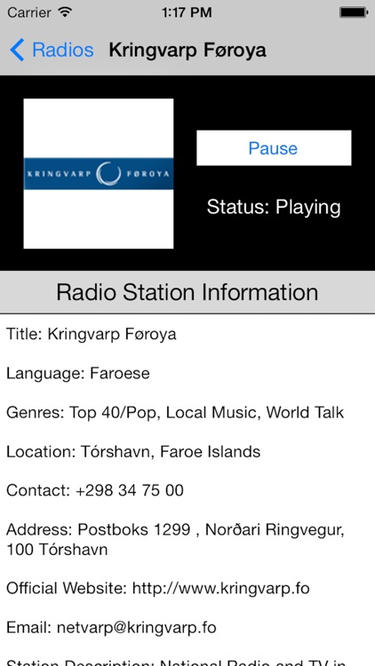 Faroe Islands Radio Live screenshot-4