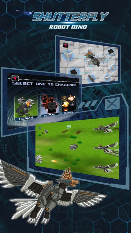 Shlitterfly:Funny & Robot Dinosaur & Shooting Games screenshot-3