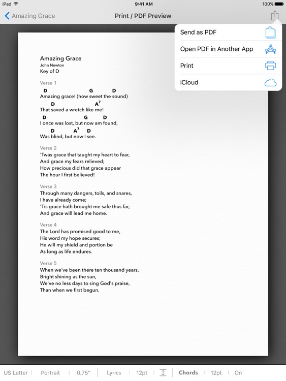 SongSheet Pro - Chord chart songbook and set lists screenshot-3