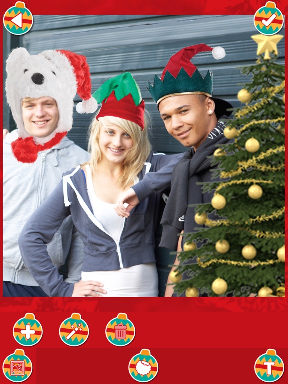 Christmas Photo Booth 2016 - Santa Camera Stickers iPad screenshot