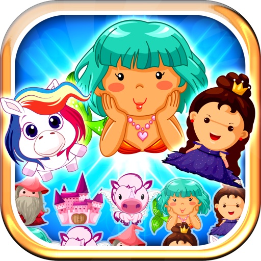 Girls Mix and Match 3 Play House PRO - A Princess, Pony, Mermaid and Unicorn Party! Icon