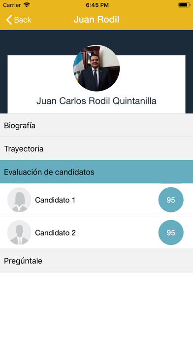 App screenshot