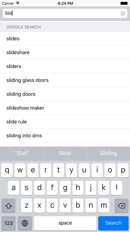 Slide - Web browser with the feature of update check