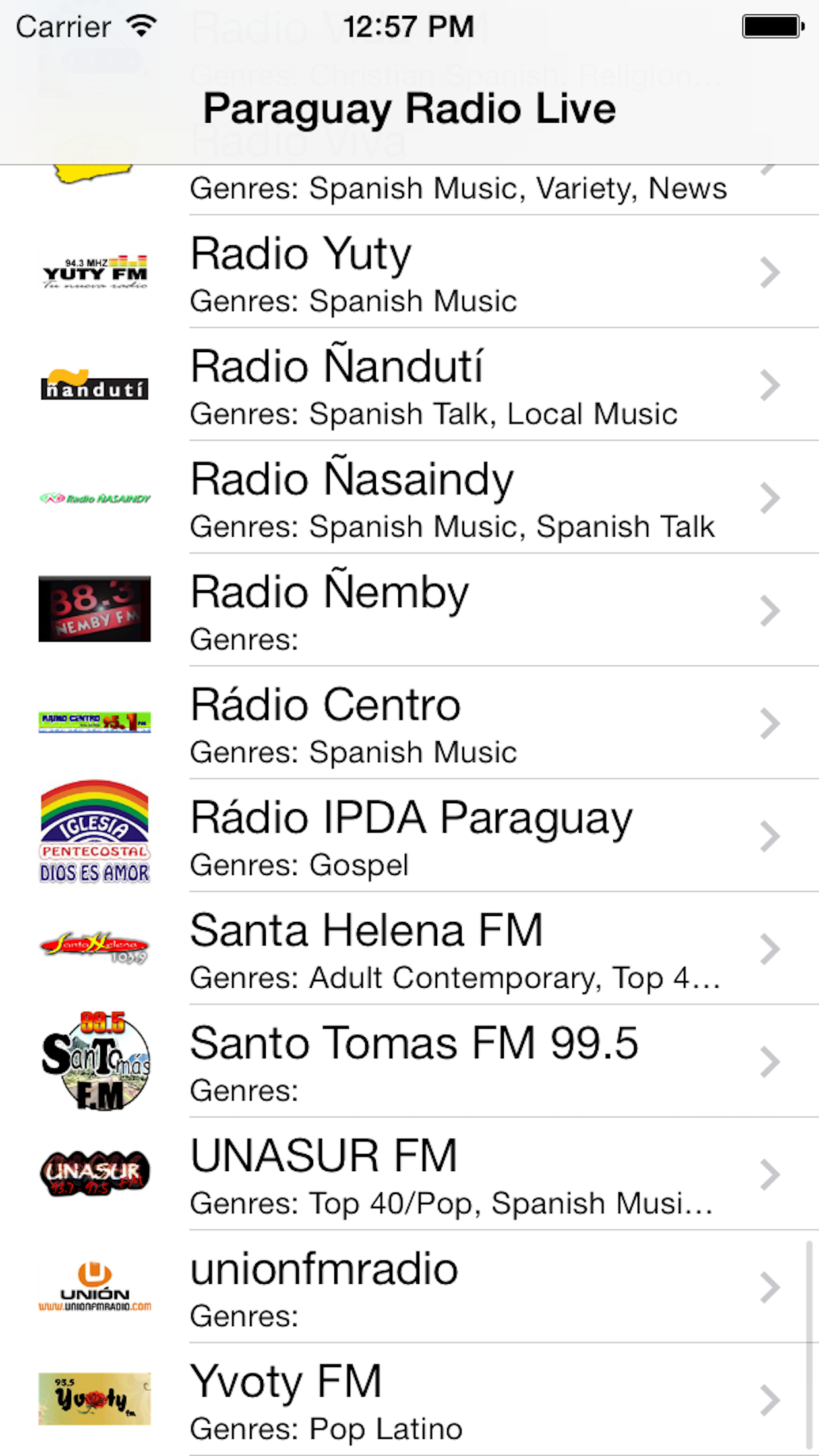 Paraguay Radio Live Player (Asunción / Spanish / Guaraní / español / Paraguayan) screenshot 3
