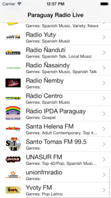 Paraguay Radio Live Player (Asunción / Spanish / Guaraní / español / Paraguayan) screenshot