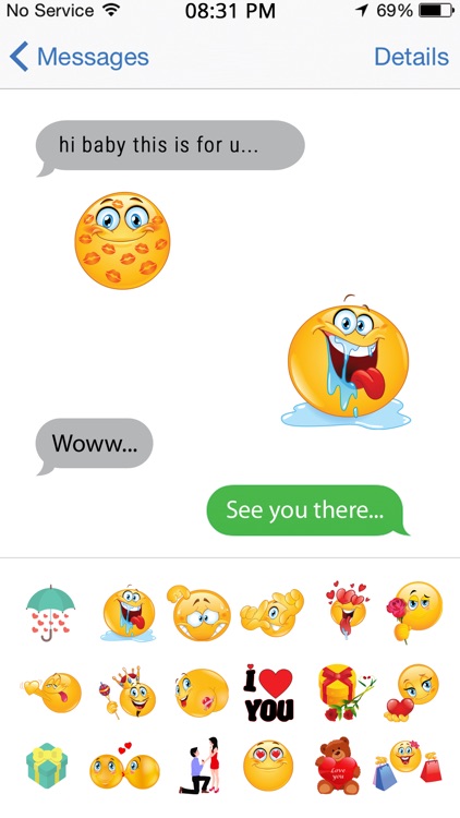 Flirty Emoji Icons & Sexy Emoticons screenshot-4