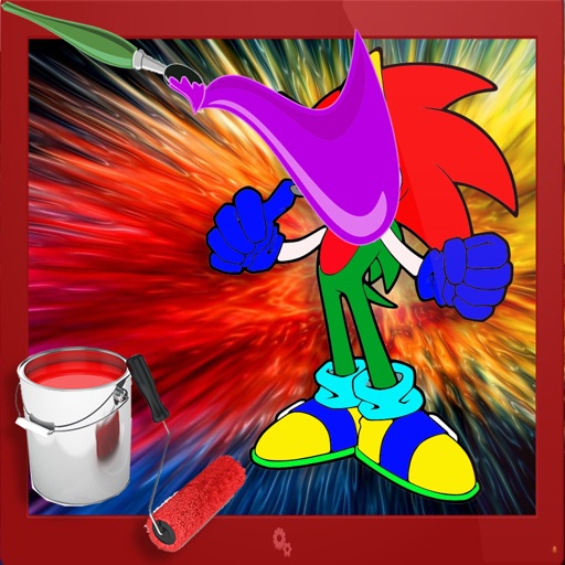 Colorings For Kids Game Sonic Hedgehog Version iOS App