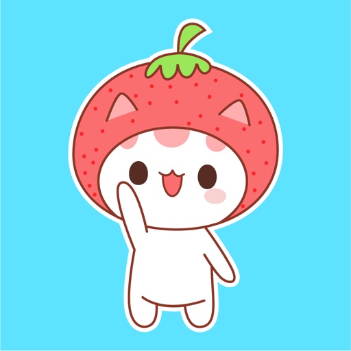 Strawberry Cat Animated - AppWisp.com