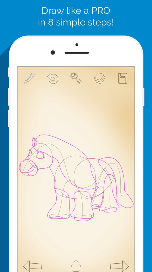 #3. How to Draw Horses with Steps (iOS) 由: A2DWebs