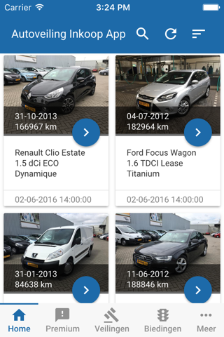 Inkoop App Autoveiling.nl - náhled