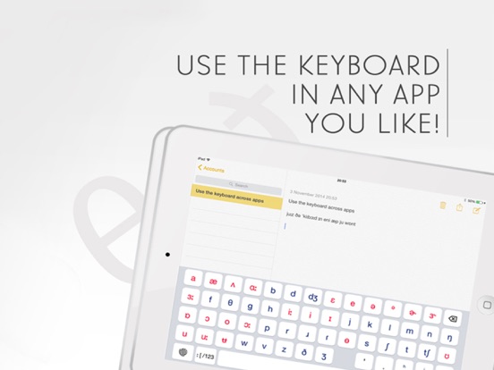 English Phonetic Keyboard with IPA symbols iPad app afbeelding 3