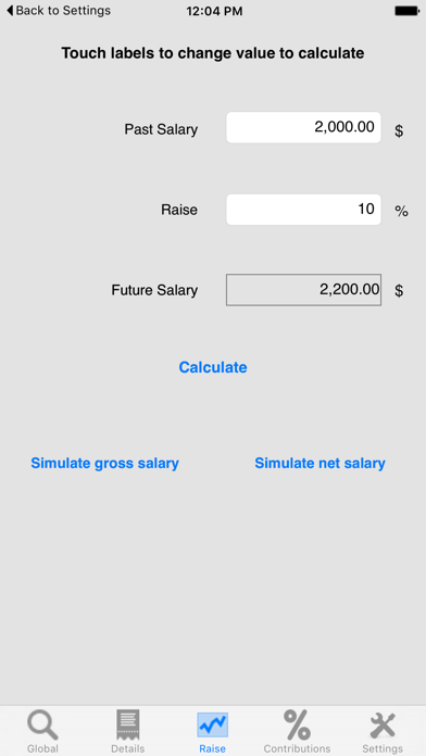 Salary Net / Gross (Pro) Screenshot