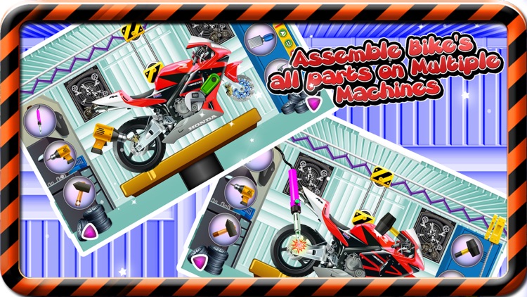 Sports Bike Factory – Build motorcycle in this mechanic garage game for kids