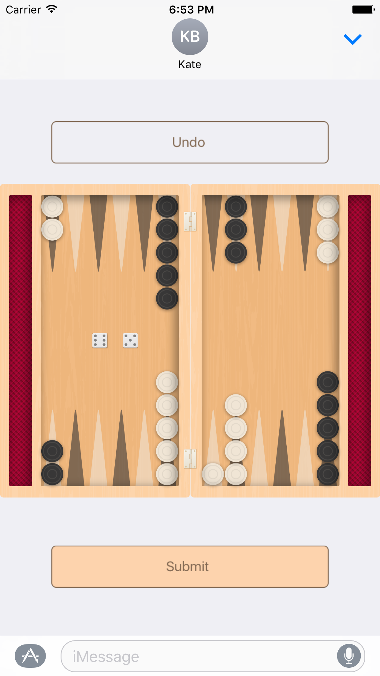 Backgammon Messanger