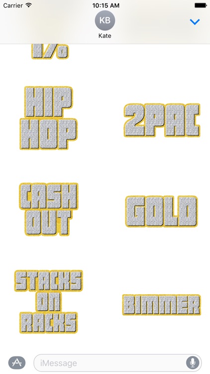 I Am Rich - Bling Stickers