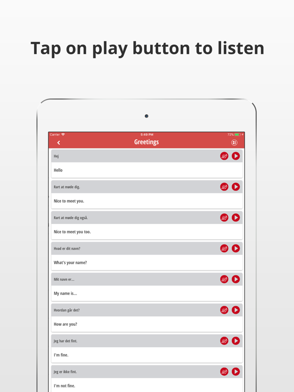 Screenshot #5 pour Learn Danish Language