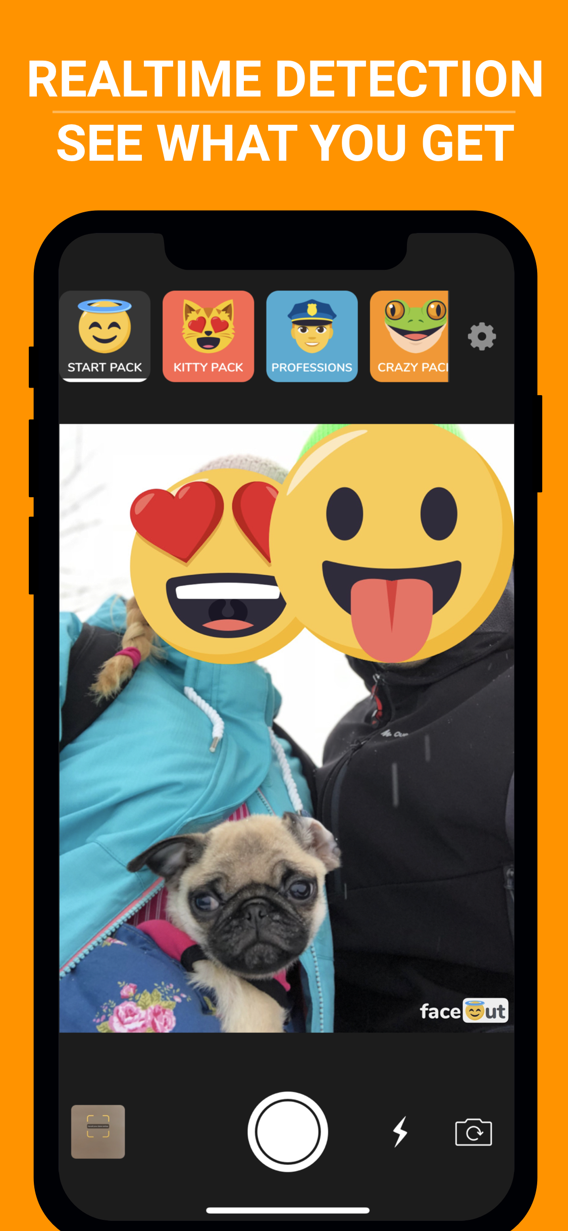 faceout - emoji privacy camera