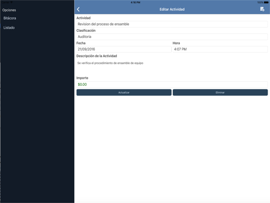 Screenshot #6 pour Saari Bitacora App