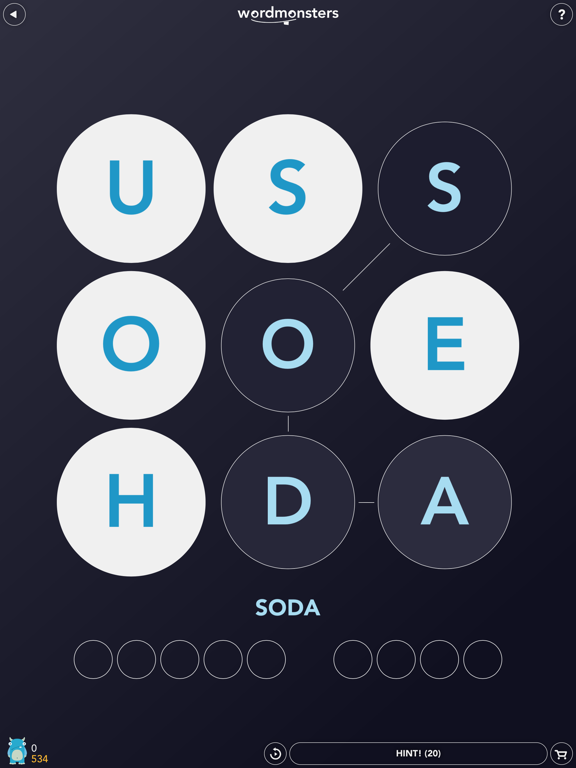 Screenshot #5 pour WordMonsters - Challenging word puzzles