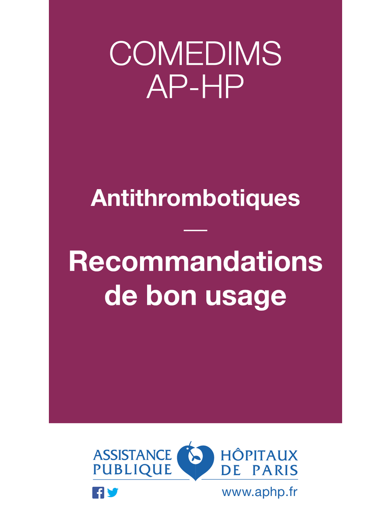 Reco Thromboses AP-HP