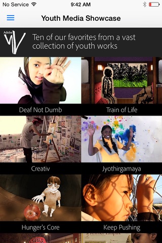 Скриншот из Adobe Youth Voices