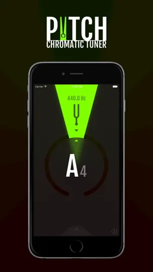 Captura de pantalla de Pitch - Chromatic Tuner en iPhone 1