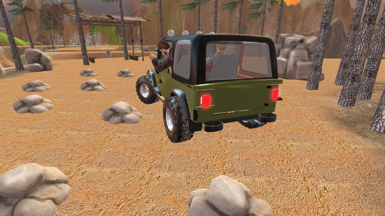 Offroad 4x4 Hill Flying Jeep - Fly  & Drive Jeep in Hill Environment