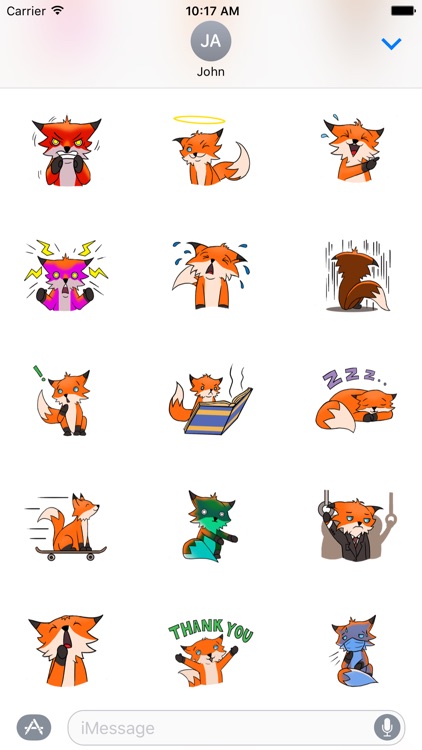 Fox Cute Sticker For iMessages