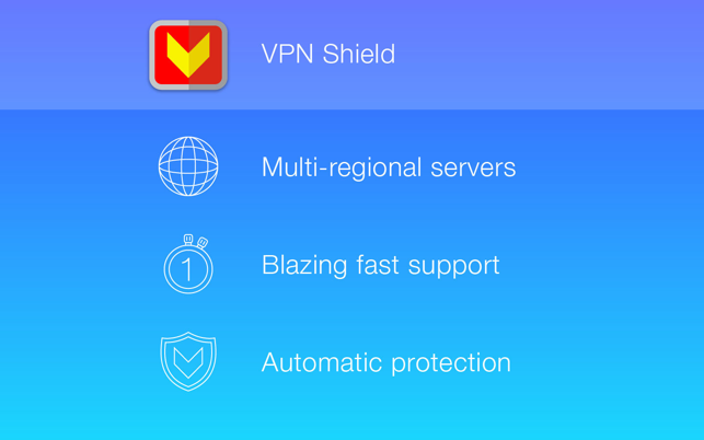 ‎VPN Shield：匿名和任何網站的安全訪問 Screenshot