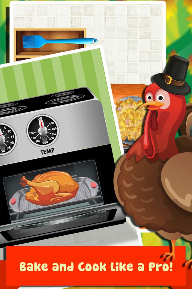 Thanksgiving Dinner Food Maker Salon - fun lunch cooking & making games for kids 2 (boys & girls) screenshot 2