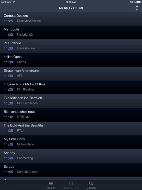 Nederlandse TV Guide voor iPad screenshot 2