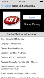 Brazil Radio Live Player (Brasília / Portuguese / português / Brasil rádio) screenshot #4 for iPhone