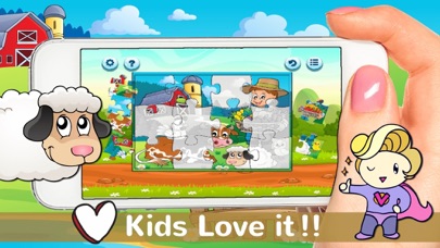 Screenshot #3 pour Farm Animals Jigsaw Puzzles Games HD Free For Kids