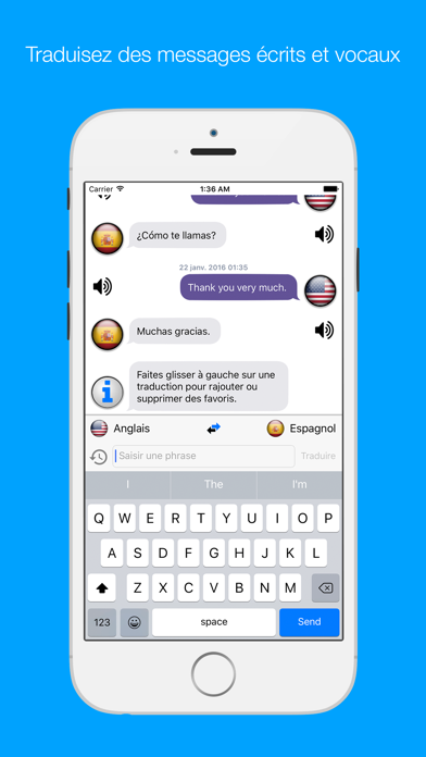 Screenshot #1 pour Traducteur - Traduire des textes et des paroles