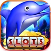 Dolphin Golden Reef Slots Machine Game - Treasure Casino Deluxe on the Blue Island