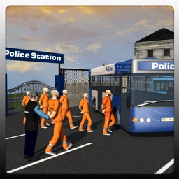 Pilote Police Prison Autocar Travail 3D: Conduire Entraîneur & de transport criminels à la prison de la ville
