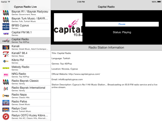 Screenshot #4 pour Cyprus Radio Live (Kıbrıs Radyo / Κύπρος ραδιόφωνο
