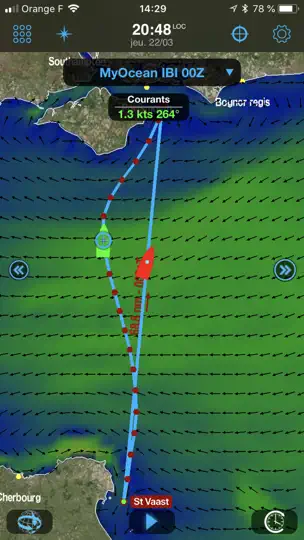 Capture d'écran de Weather4D Routage sur iPhone 7
