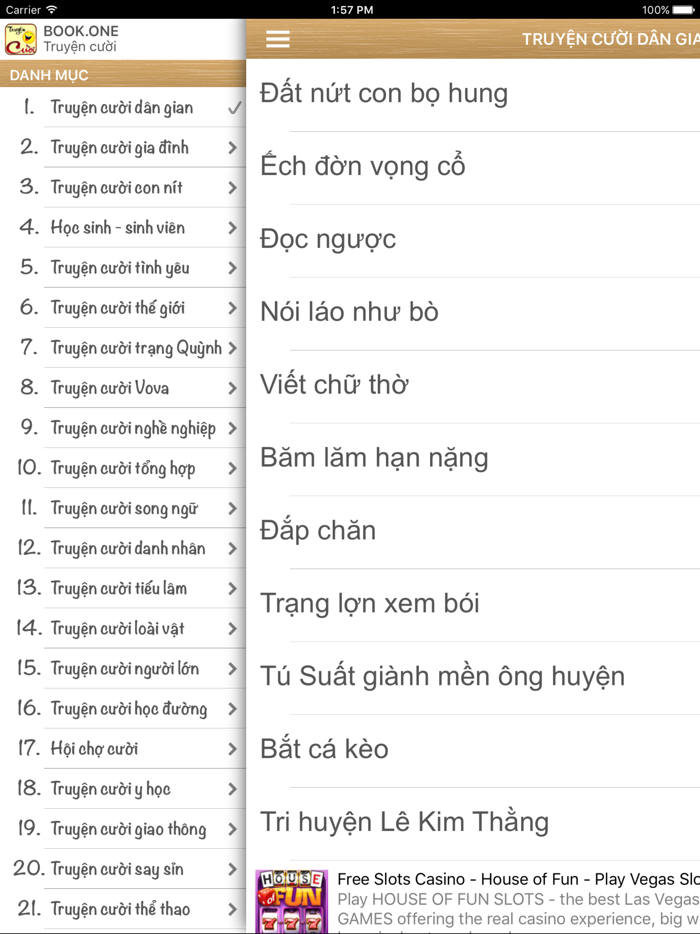 1001 Truyện cười chọn lọc - Giải trí vui nhộn hài hước  hấp dẫn