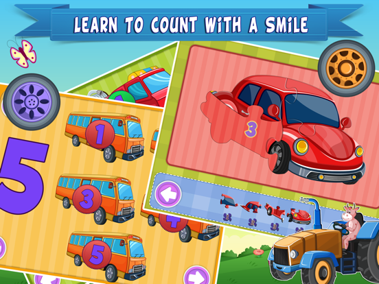 Screenshot #5 pour Toddler Trucks World Count and Touch- 123 counting Activity Game for kids
