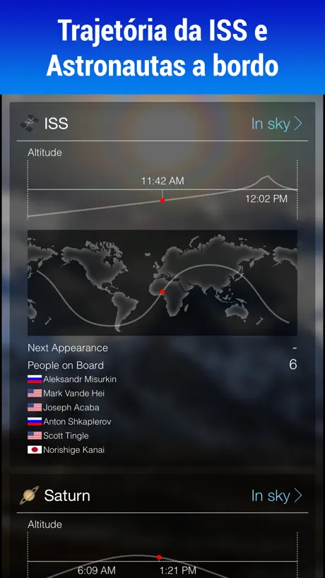 Sky Live: Previsão astronômica