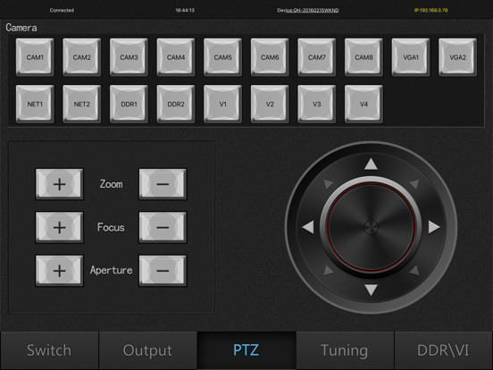 NSCaster Control app screenshot