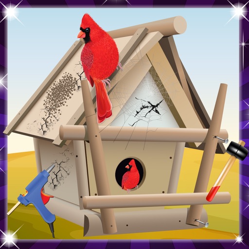 Little bird house repair & clean-up – Repairmen icon