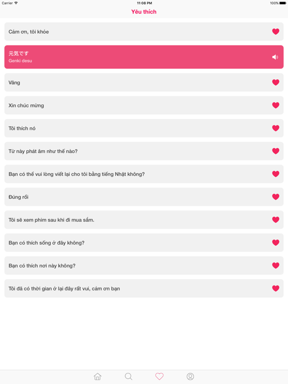 Screenshot #6 pour Tiếng Nhật Giao tiếp cho người Việt