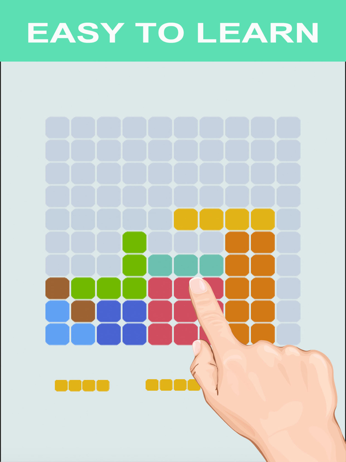 1010 Color Block Puzzle Free to Fit  Logic Stack Dots Hexagon