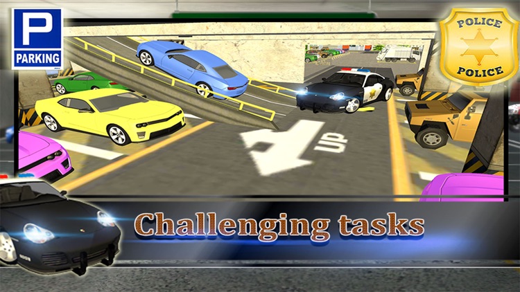 Modern Police Car Parking 3d : free simulation gam screenshot-3