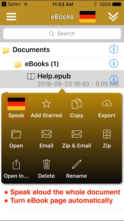 SpeakGerman 2 Pro (8 German Text-to-Speech) screenshot-3