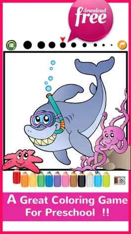 Game screenshot Sea Creatures Coloring Book For Kids And Toddlers! apk